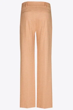Broek met pied-de-poule print