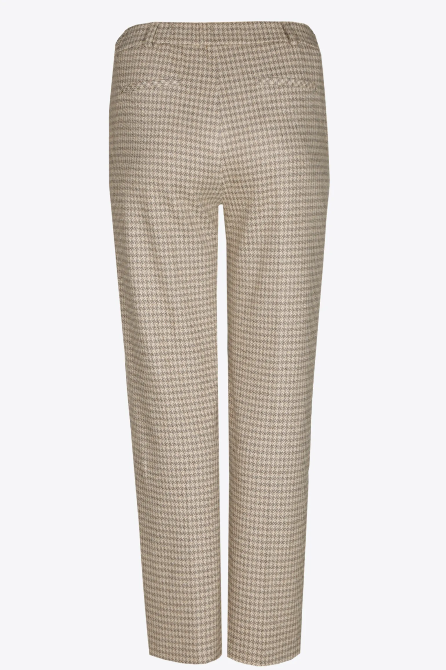Broek met pied-de-poule print