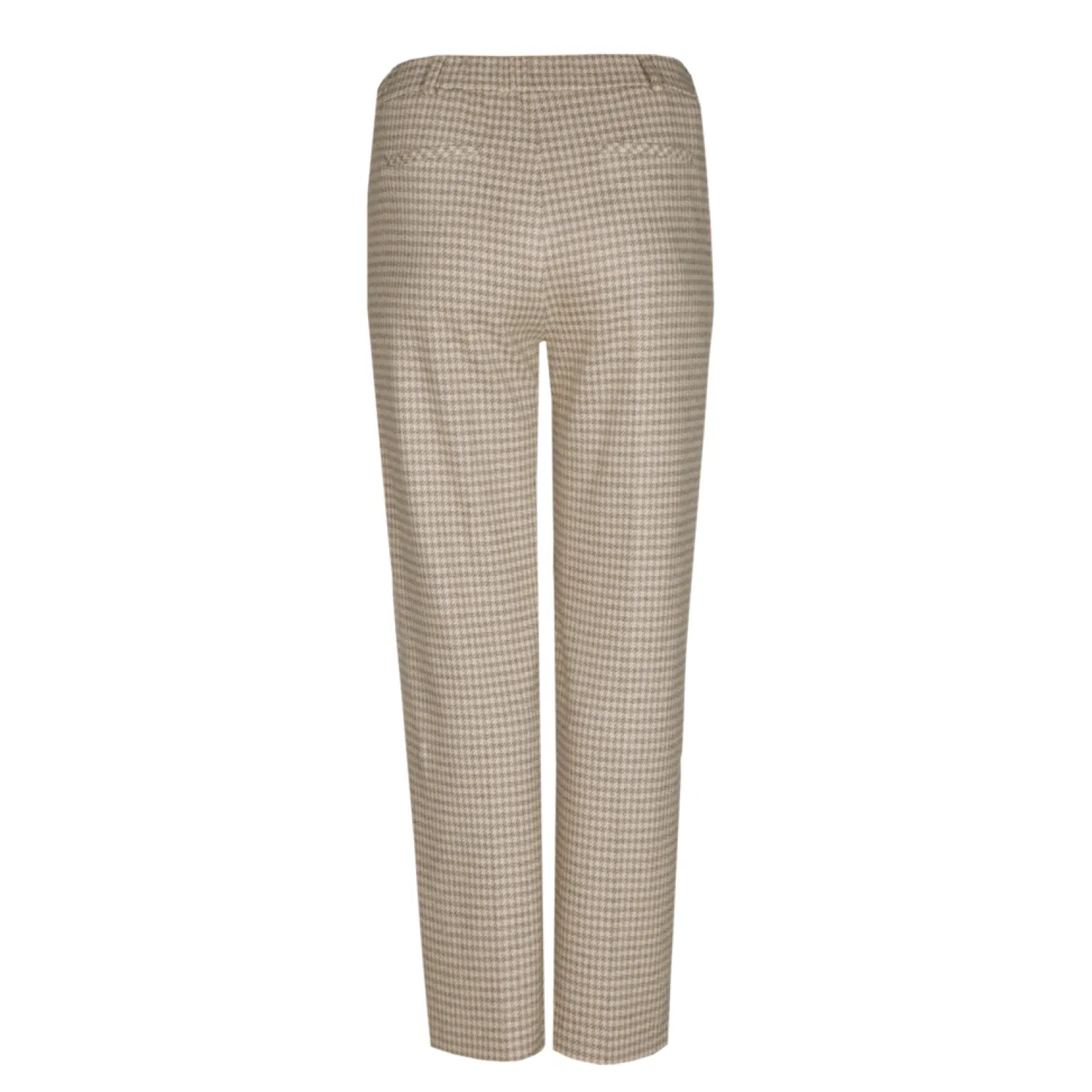 Broek met pied-de-poule print