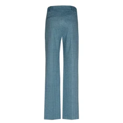 Broek met pied-de-poule print