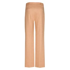 Broek met pied-de-poule print
