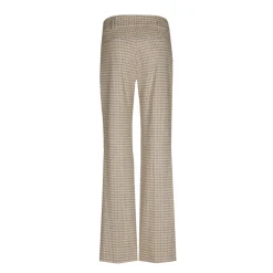 Broek met pied-de-poule print