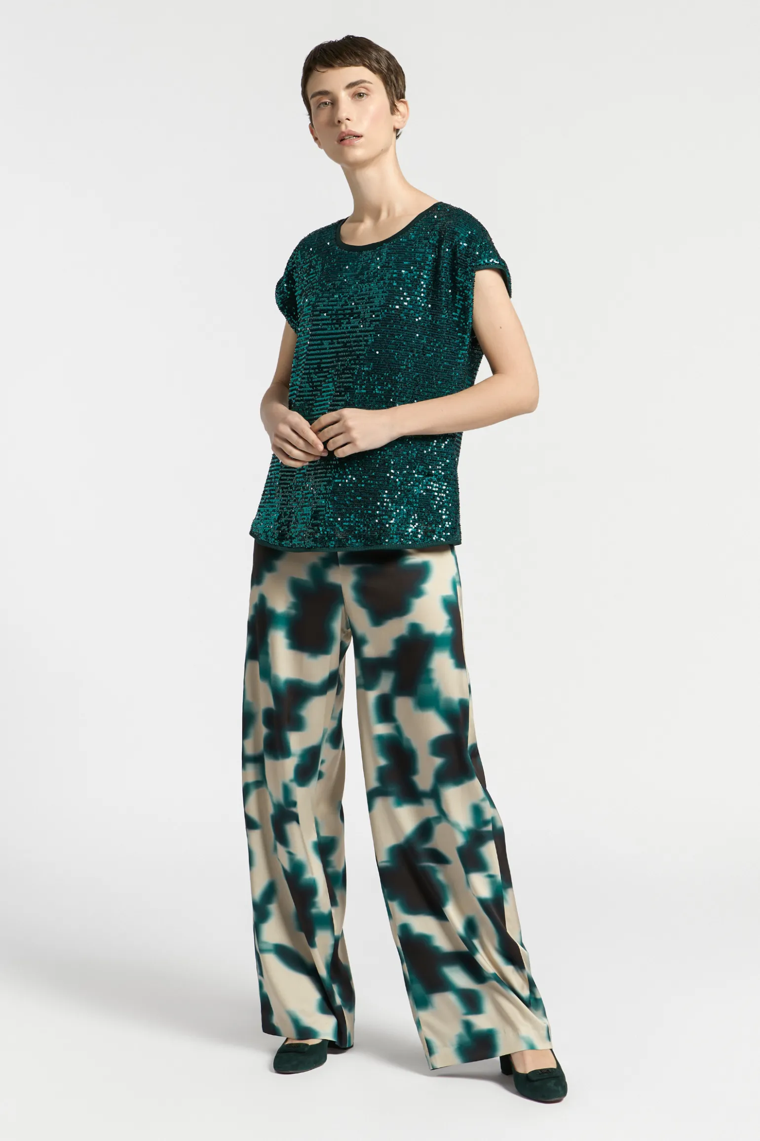 Broek met print