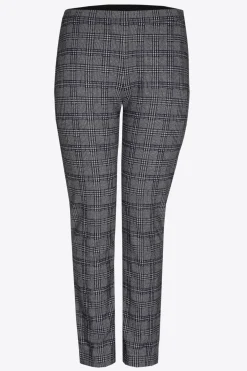 Broek met ruitenprint