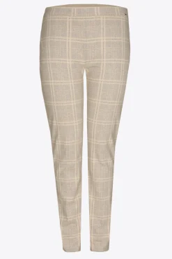 Broek met ruitenprint