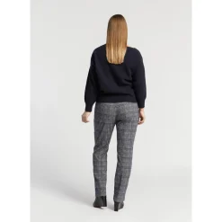 Broek met ruitenprint