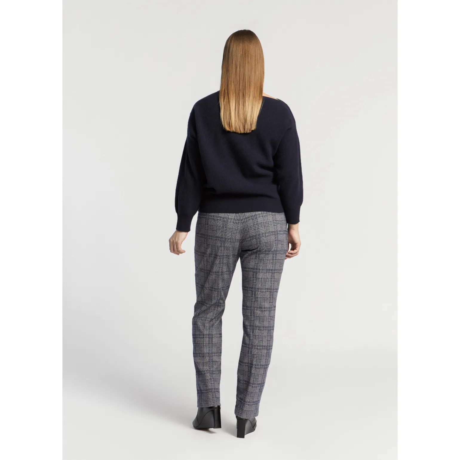 Broek met ruitenprint
