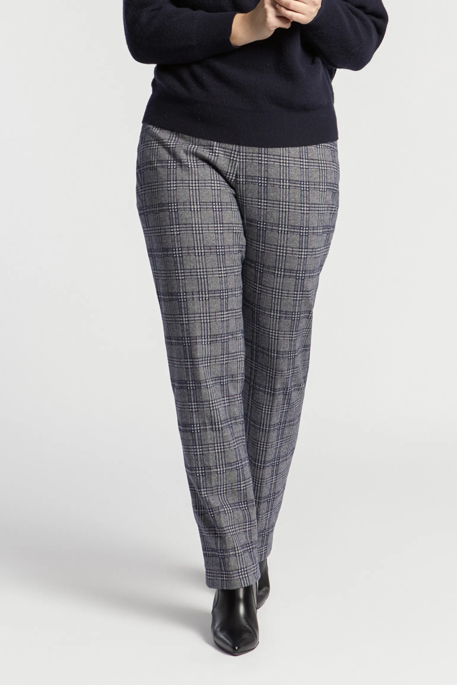 Broek met ruitenprint