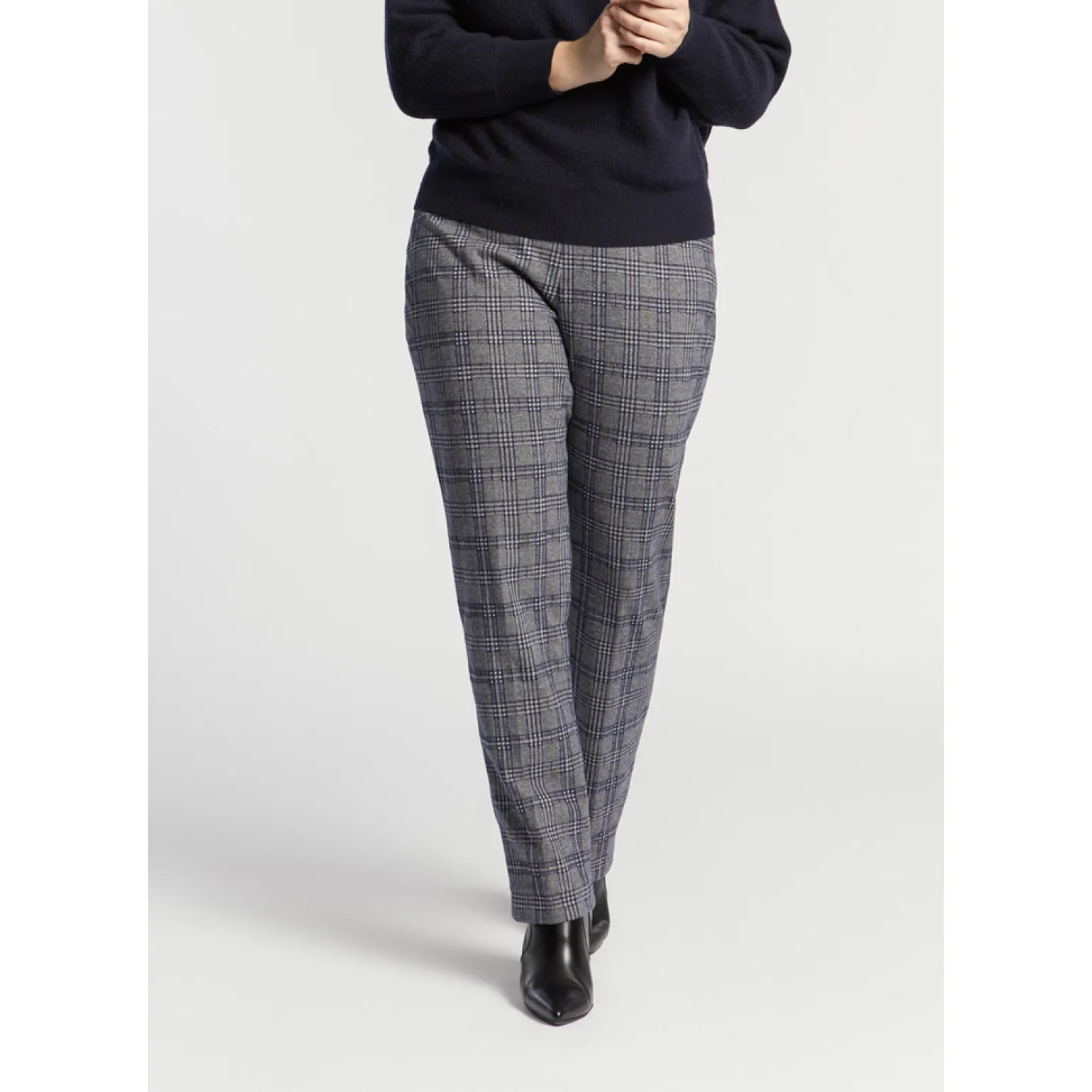 Broek met ruitenprint