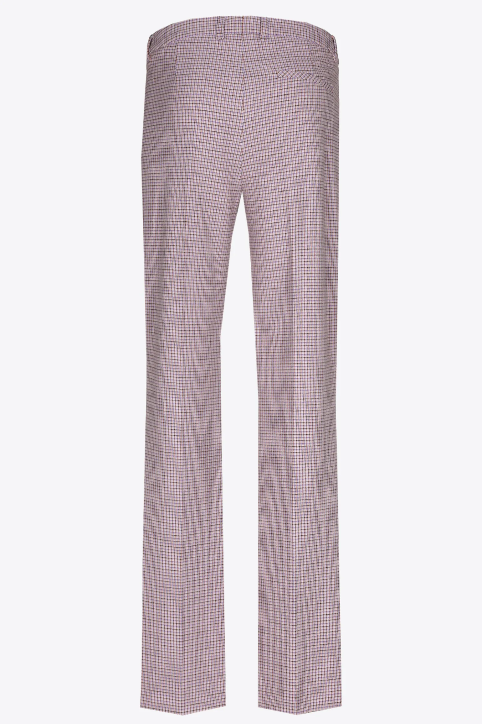 Broek met subtiele ruitenprint