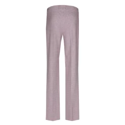 Broek met subtiele ruitenprint