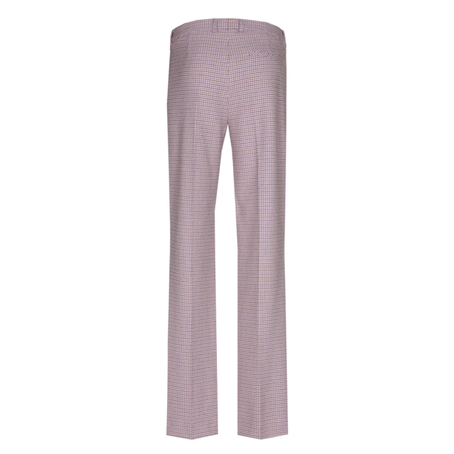 Broek met subtiele ruitenprint