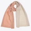 Colorblock sjaal met fijne wol