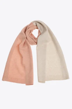 Colorblock sjaal met fijne wol
