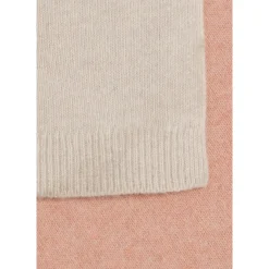 Colorblock sjaal met fijne wol