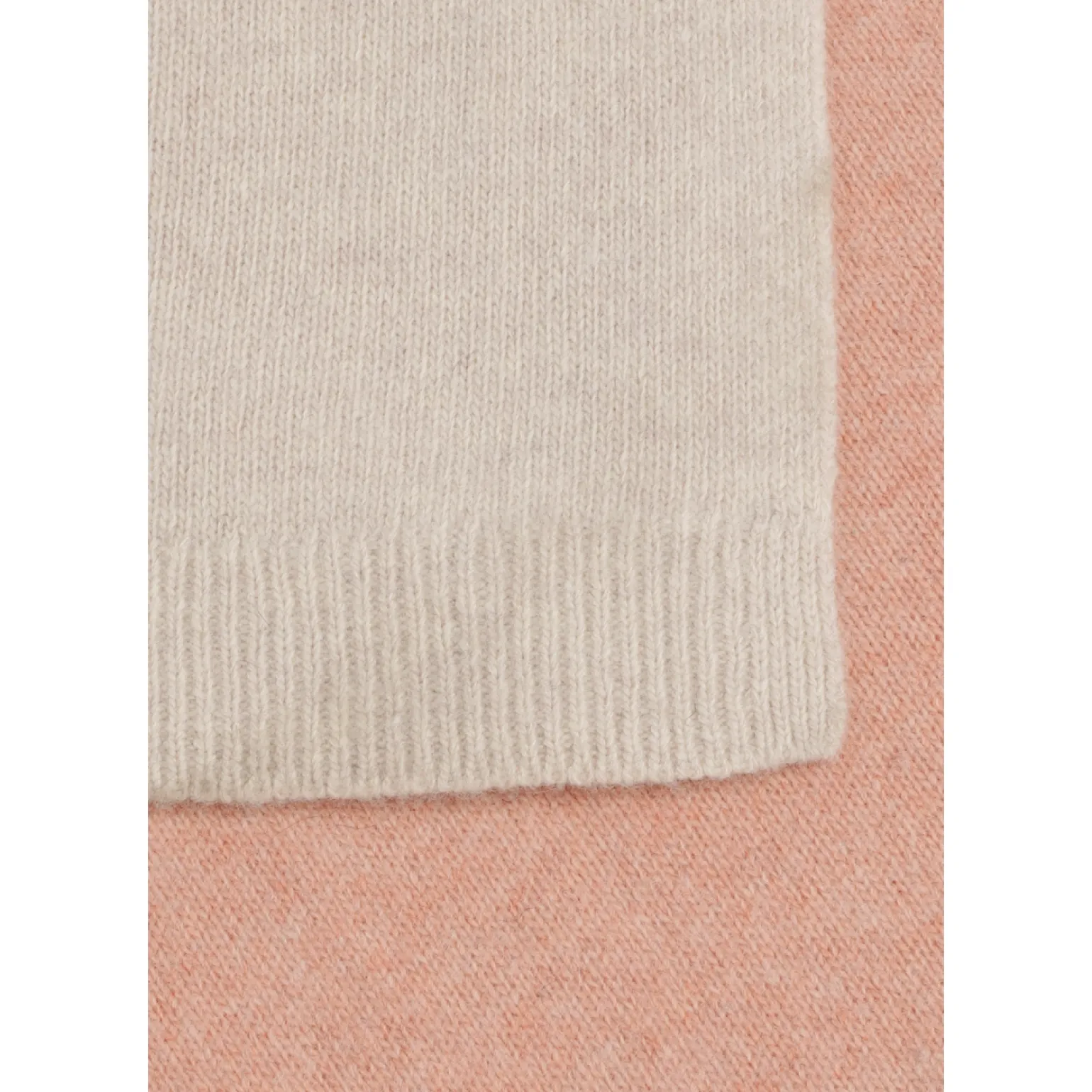 Colorblock sjaal met fijne wol