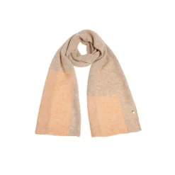 Colorblock sjaal van wolmix
