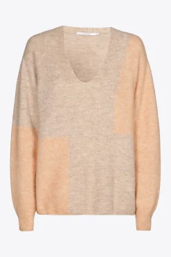 Colorblock trui van wolmix