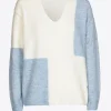 Colorblock trui van wolmix