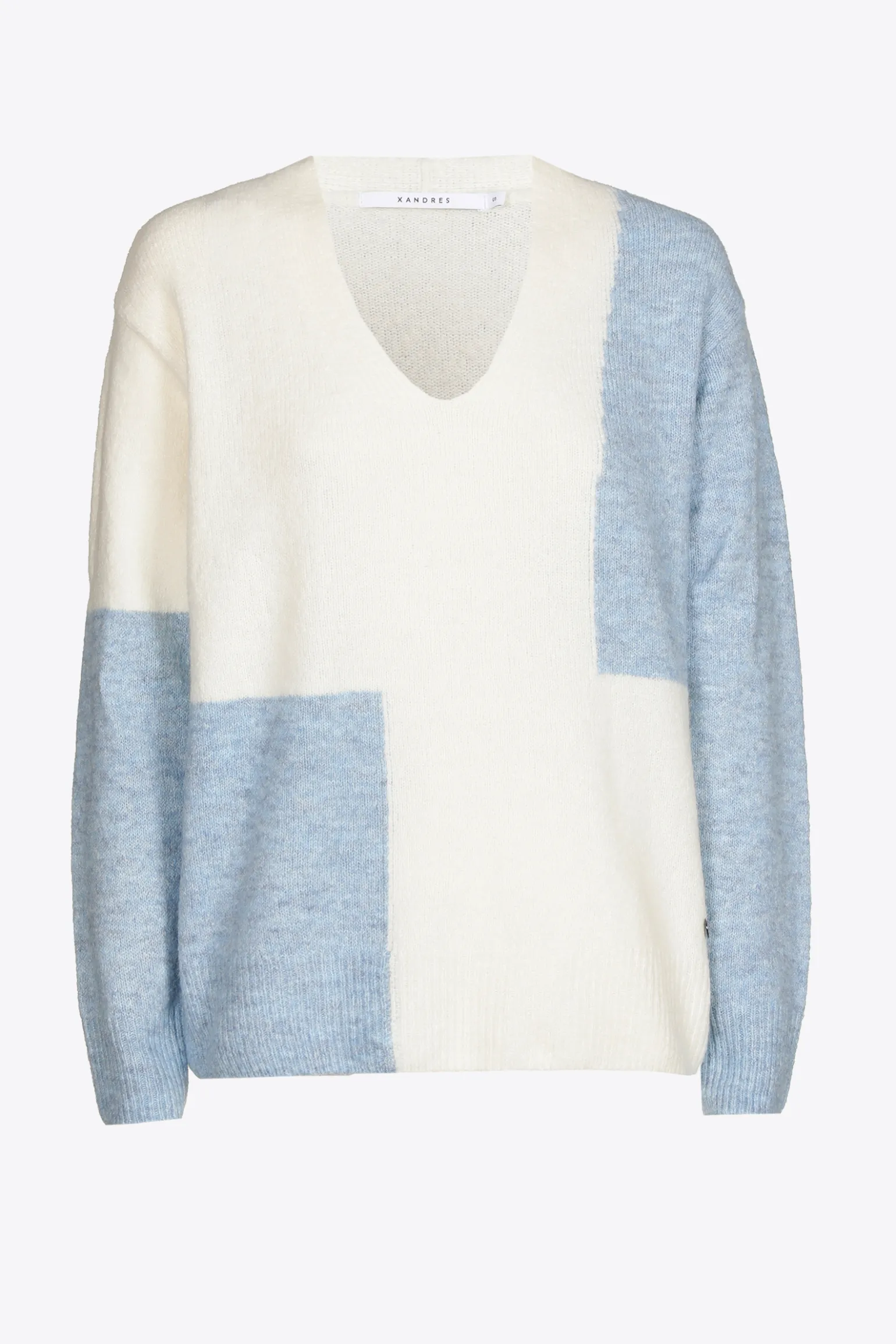 Colorblock trui van wolmix