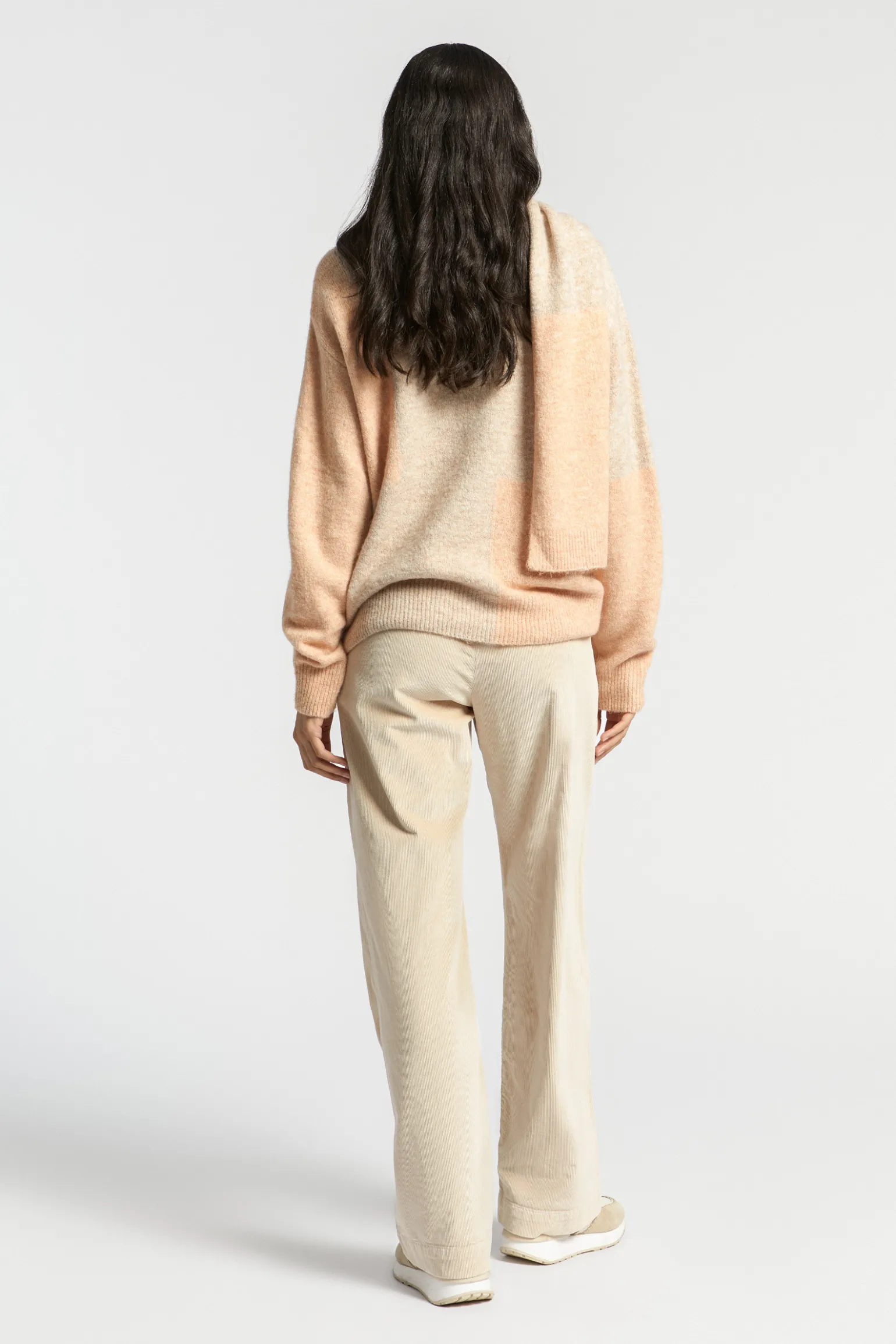 Colorblock trui van wolmix