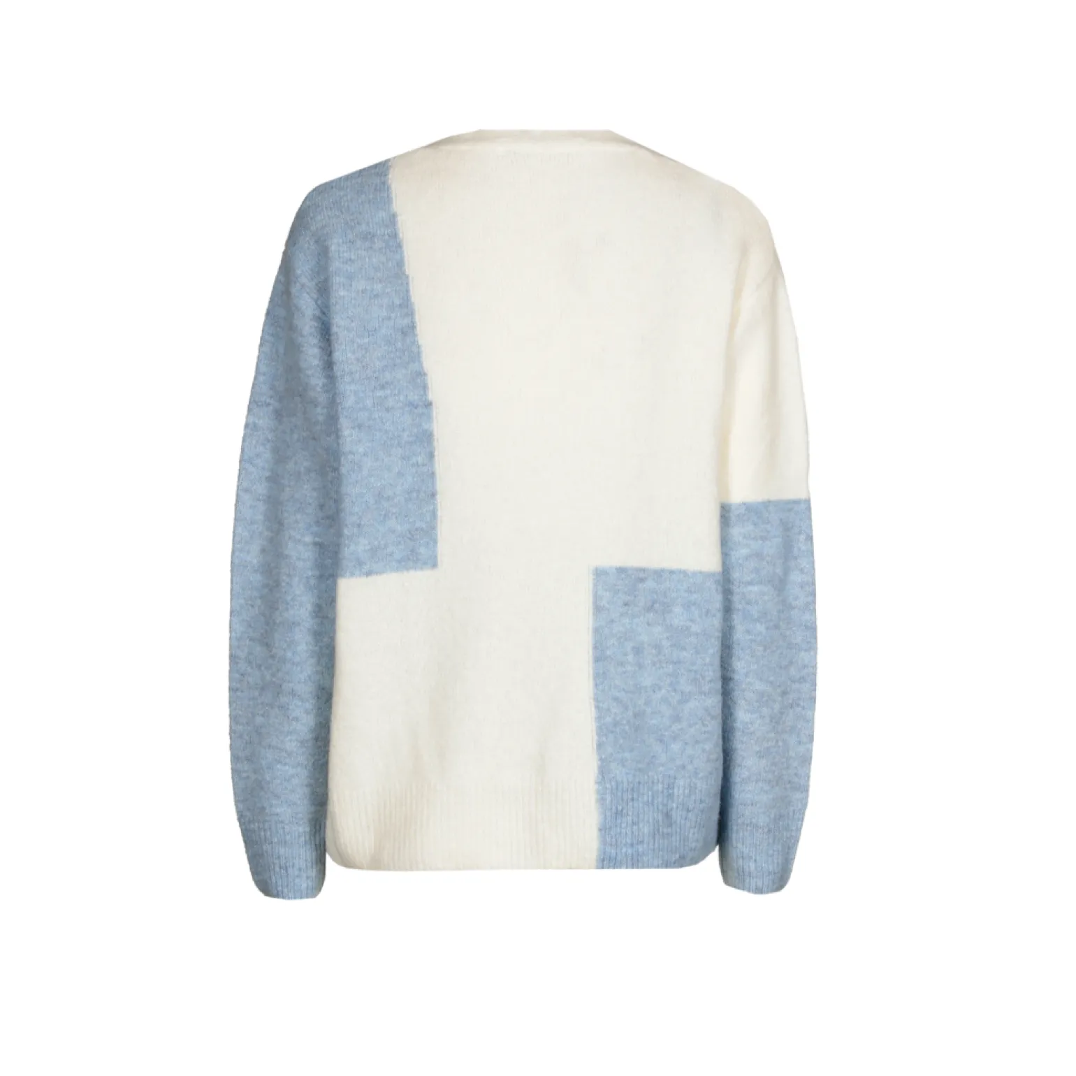 Colorblock trui van wolmix