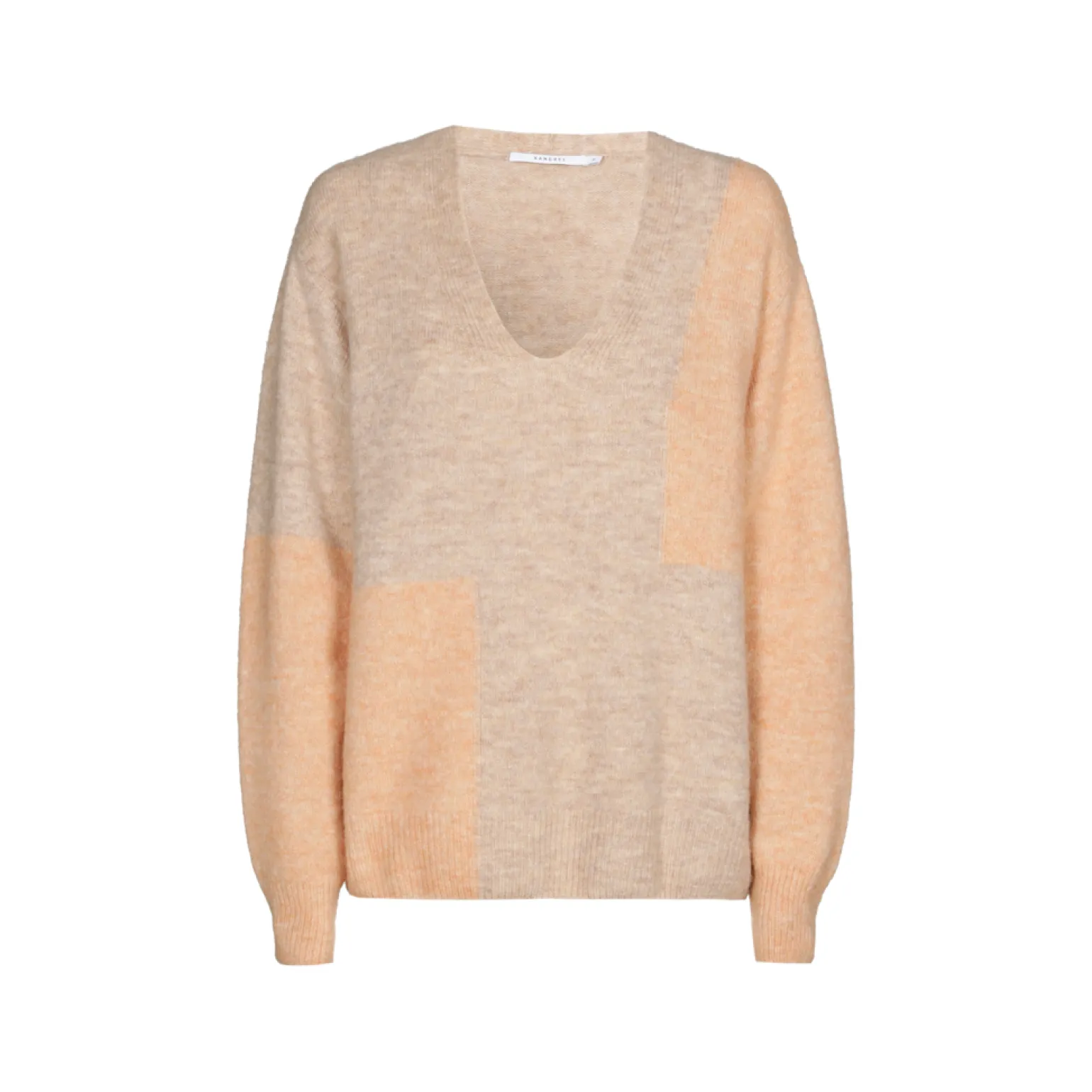 Colorblock trui van wolmix