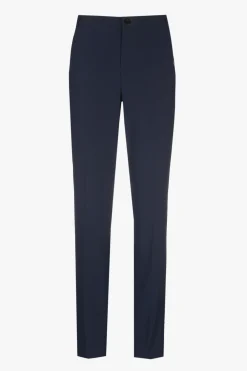 Donkerblauwe kreukvrije chino