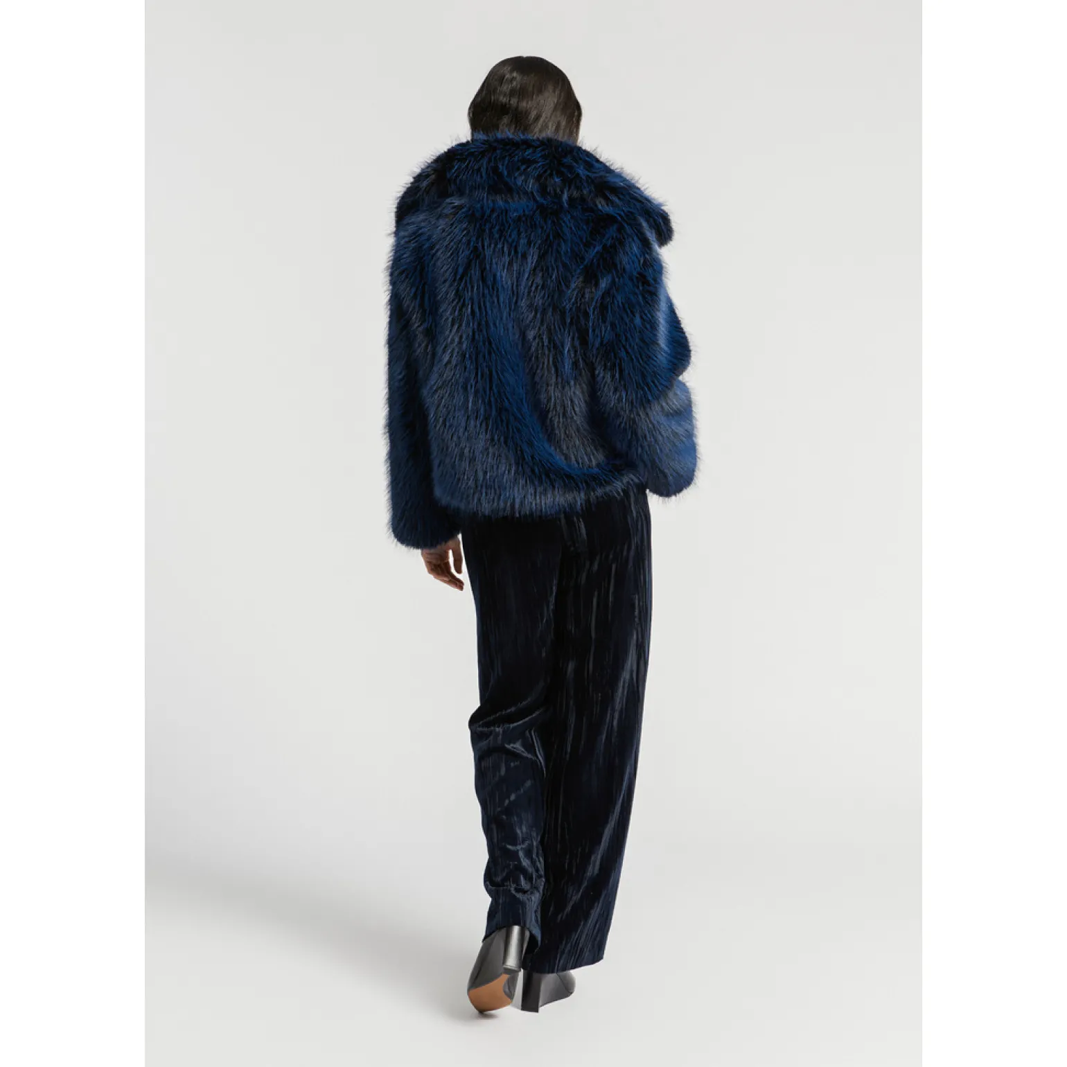 Faux fur jas