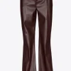 Faux leather broek