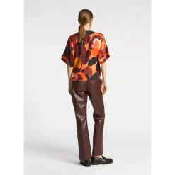 Faux leather broek