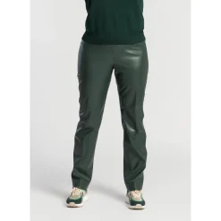 Faux leather broek met elastiek