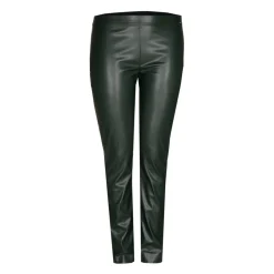 Faux leather broek met elastiek