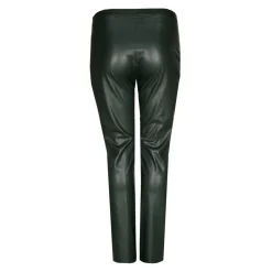 Faux leather broek met elastiek