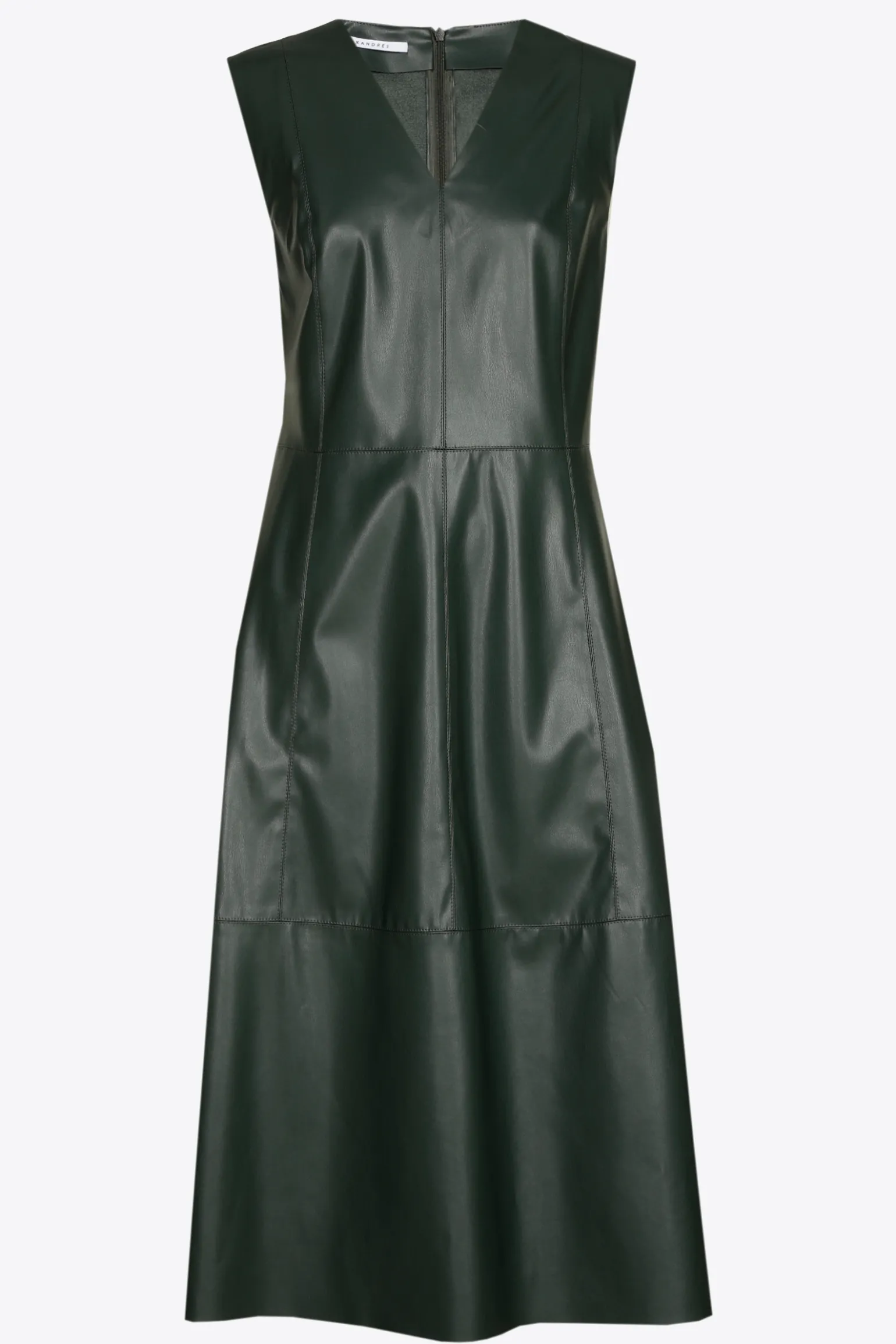 Faux lederen jurk