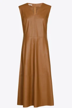 Faux lederen jurk