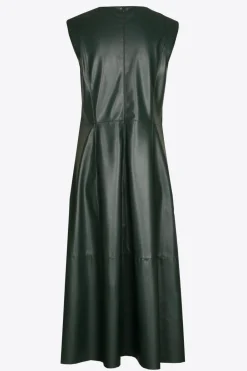 Faux lederen jurk