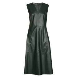 Faux lederen jurk