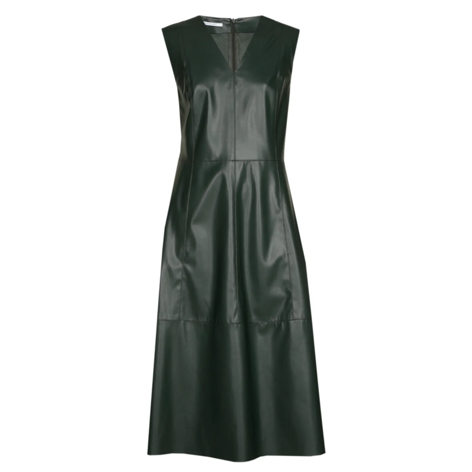 Faux lederen jurk