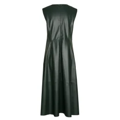 Faux lederen jurk