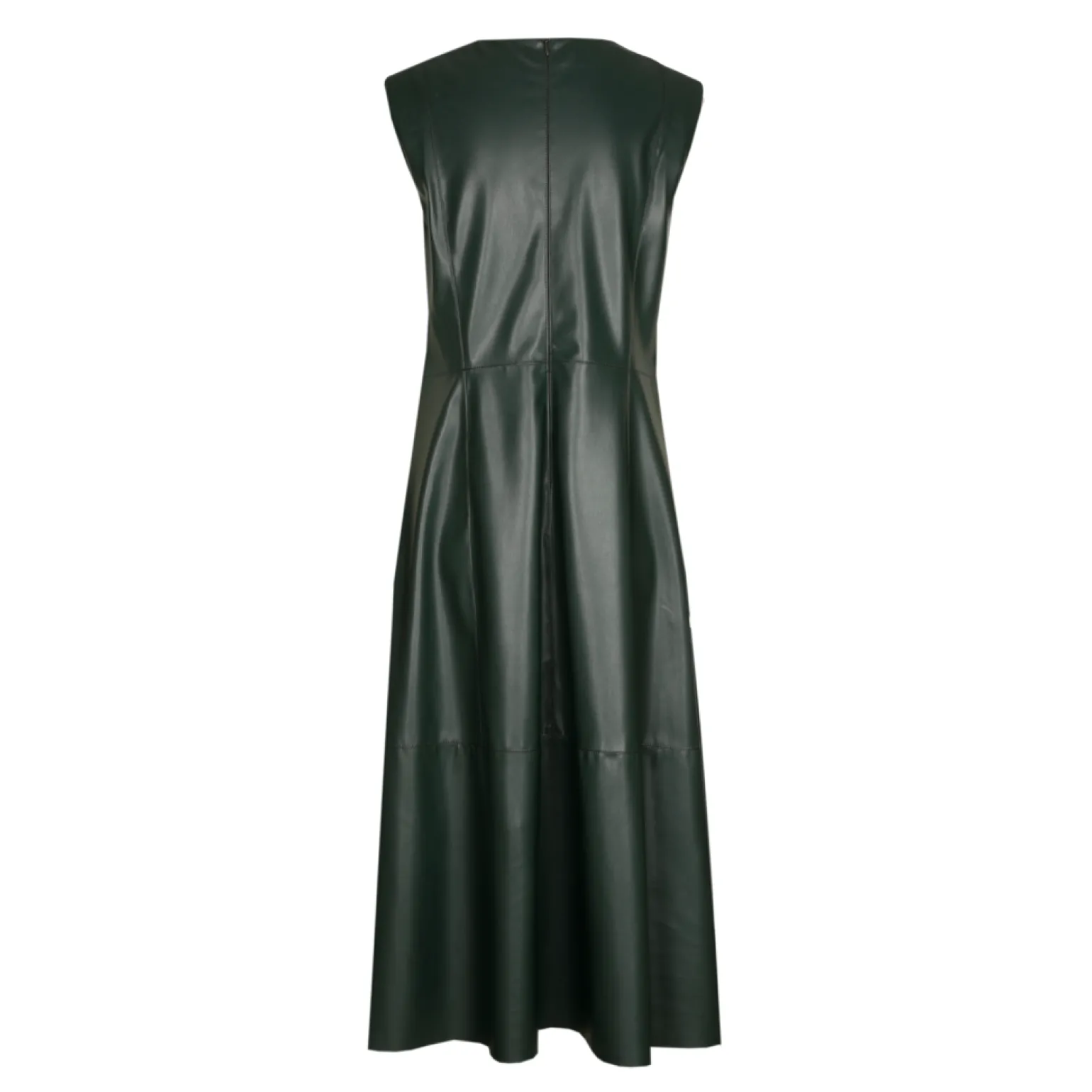 Faux lederen jurk