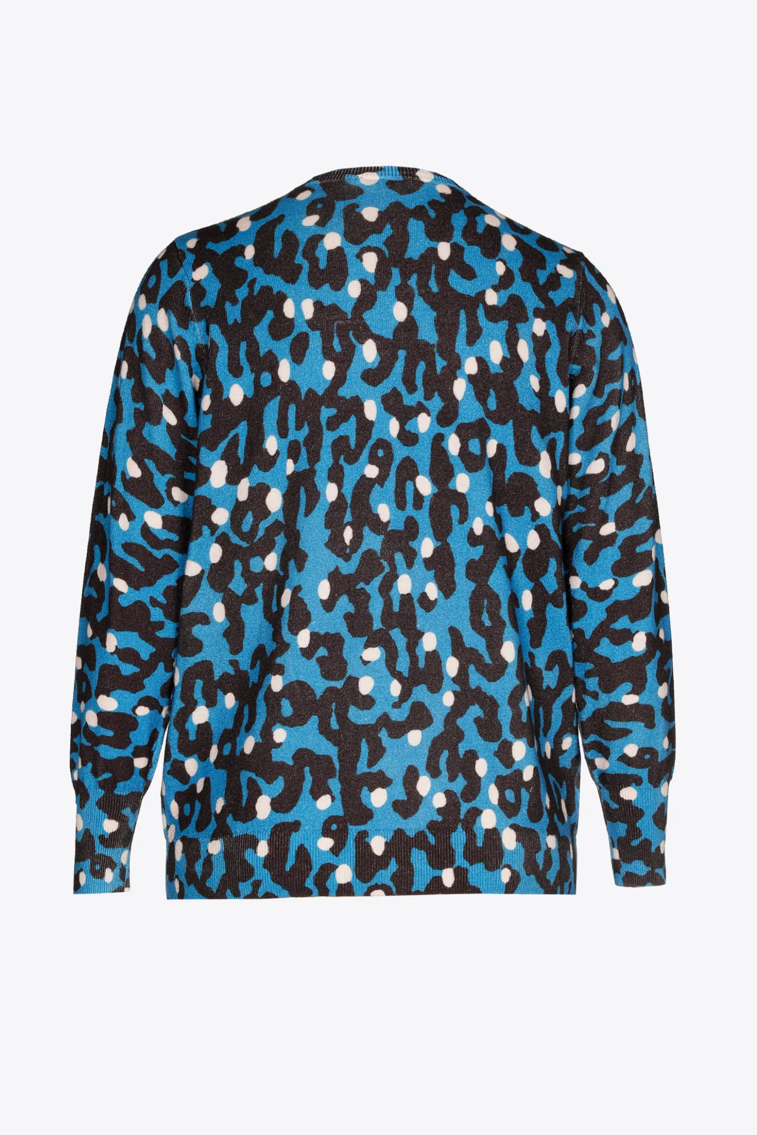 Fijn gebreid gilet met print