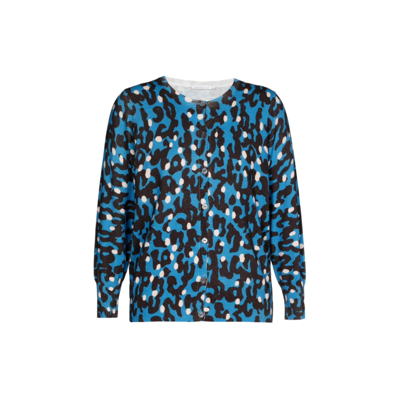 Fijn gebreid gilet met print