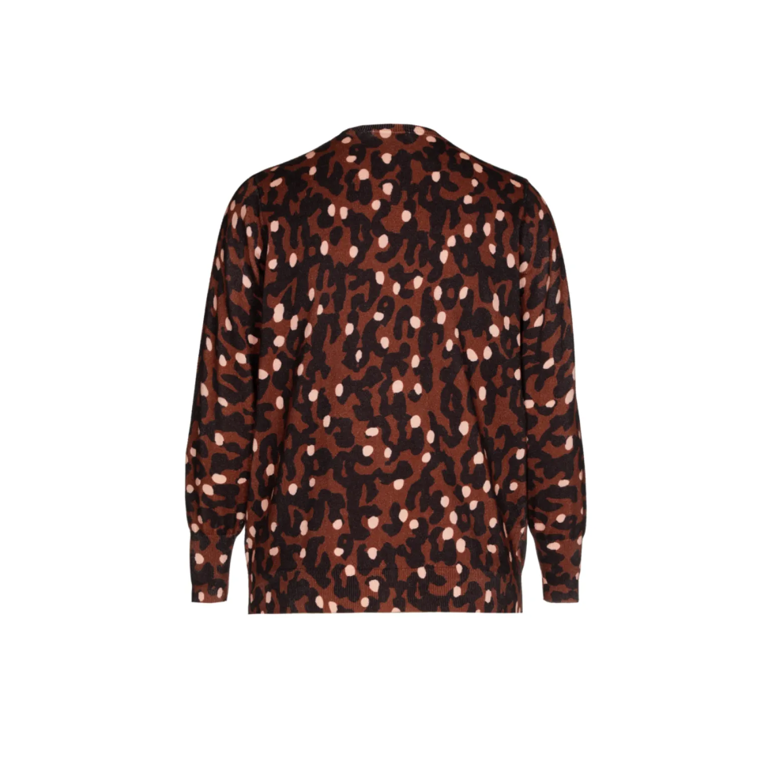Fijn gebreid gilet met print