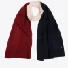 Fijngebreide colorblock sjaal