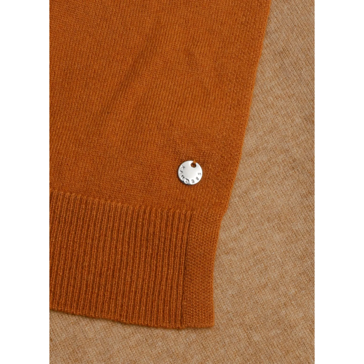 Fijngebreide colorblock sjaal