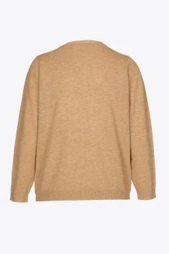 Fijngebreide pull met V-hals