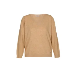 Fijngebreide pull met V-hals