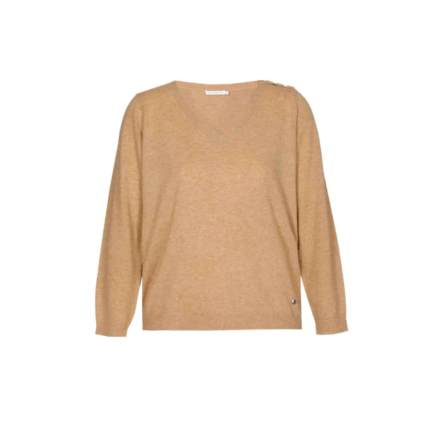 Fijngebreide pull met V-hals