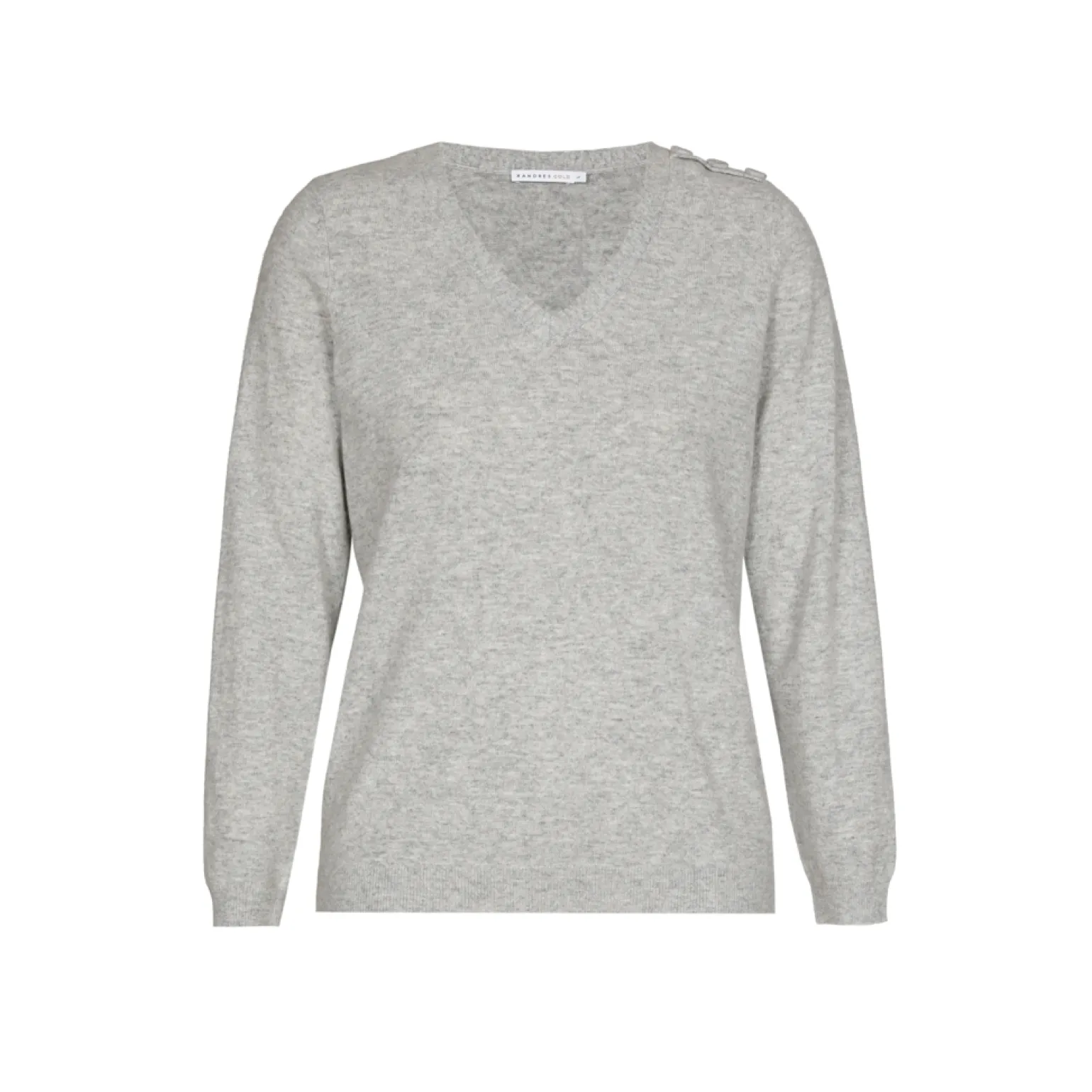 Fijngebreide pull met V-hals